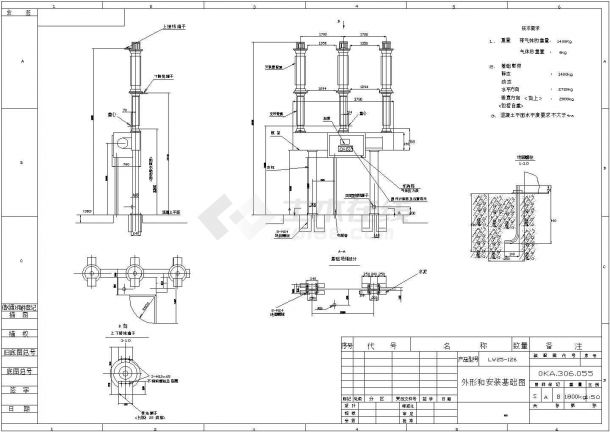 设备控制器_LW25-126基础及外型图-图一