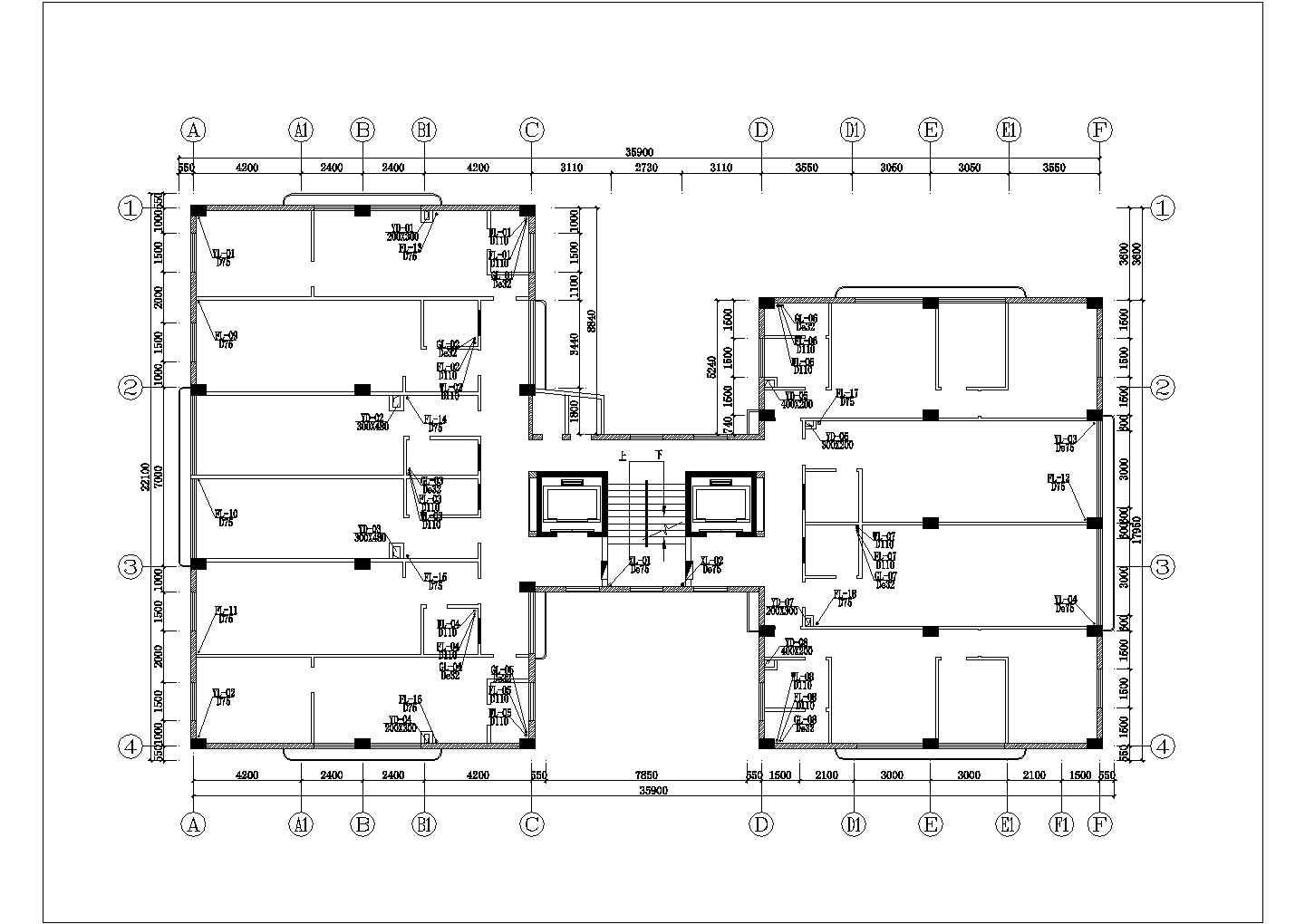 某四海宾馆CAD给排水设计施工图纸