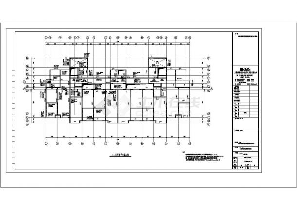 别墅型框架剪力墙结构规划图-图二