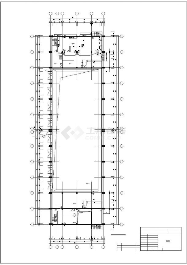 沧州市某110平米单层结构垃圾处理场全套建筑设计CAD图纸-图一