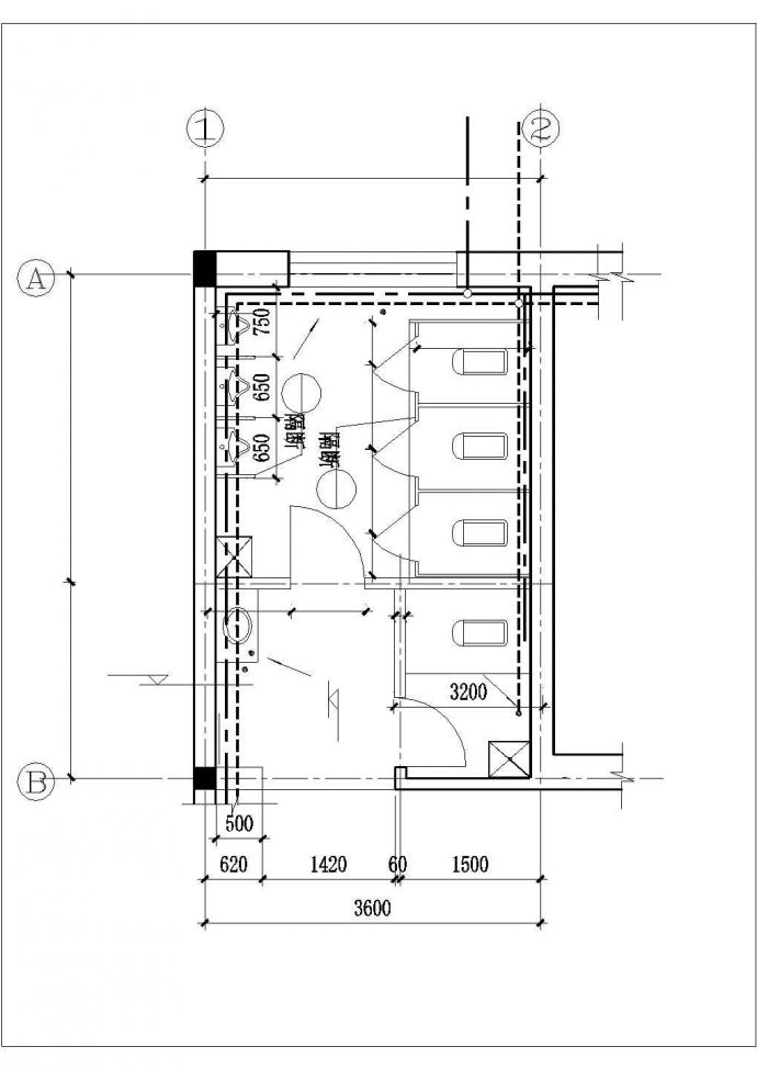 590平米3层框混结构办公楼全套给排水系统设计CAD图纸_图1