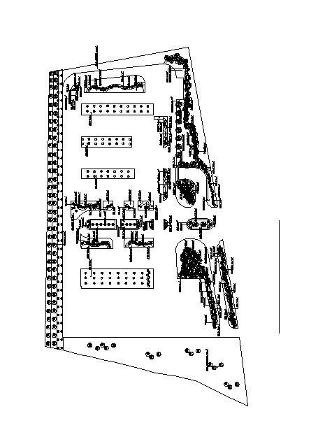 某公共卫生服务中心迁建植物景观施工图-图一