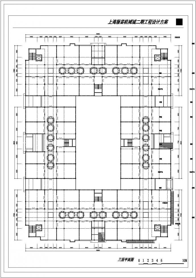 上海服装机械城二期工程CAD设计方案_图1
