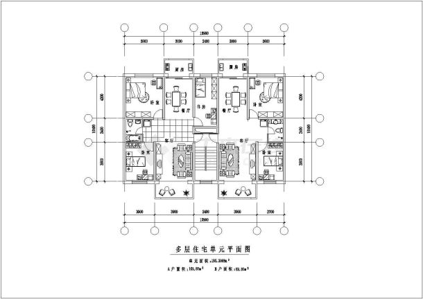 多层简约住宅全套建筑方案图纸-图一