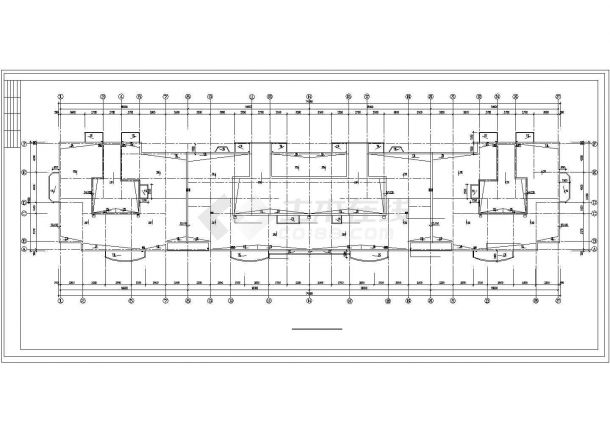 佛山市静馨嘉苑小区2.3万平17层短支剪力墙结构住宅楼建筑设计CAD图纸-图一