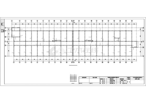 合肥市某技工学院6000平米5层框架结构宿舍楼建筑结构设计CAD图纸-图一