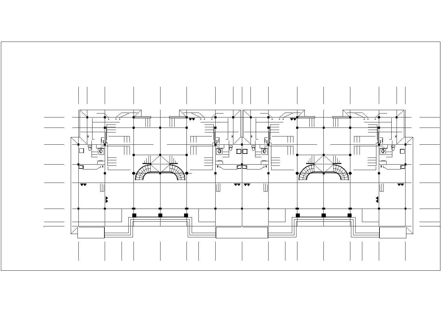 邯郸市某别墅区350平米三层框架结构单体别墅给排水设计CAD图纸