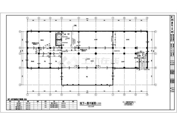 某多层剪力墙结构办公楼设计cad全套建筑施工图（含结构设计，含设计说明）-图二