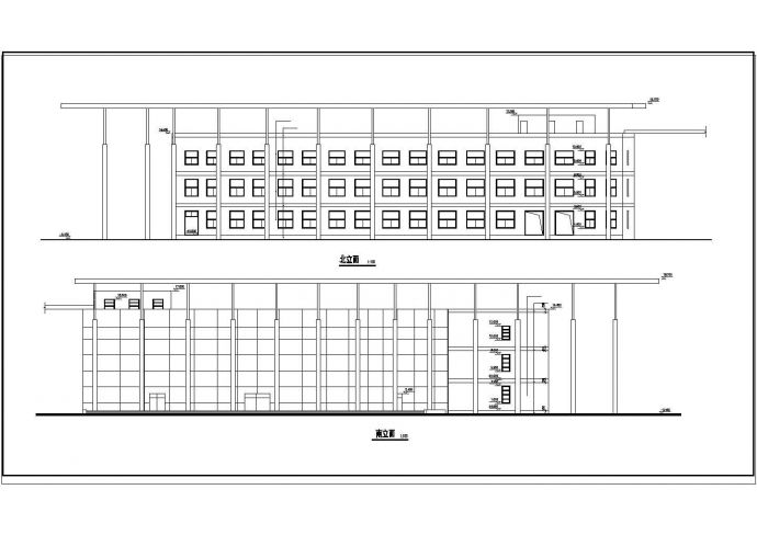 太仓市惠阳西路某三层连锁商务大酒店全套建筑设计CAD图纸_图1