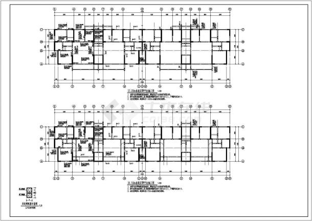 8238平米18层纯剪力墙住宅结构cad图-图一