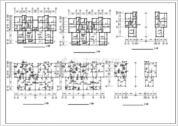 某地上七层住宅结构设计CAD图纸-图一