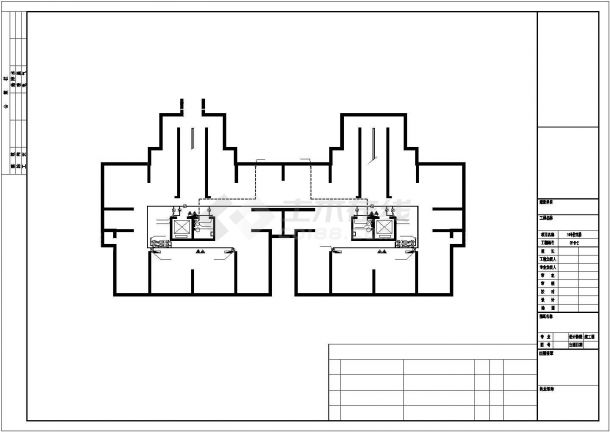1.8万平米33层框剪结构商住大楼全套给排水系统设计CAD图纸-图一