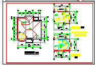 某二层独栋别墅建筑设计cad施工图纸-图二