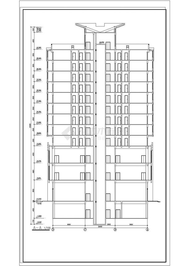 某12层综合楼建筑设计施工图-图二