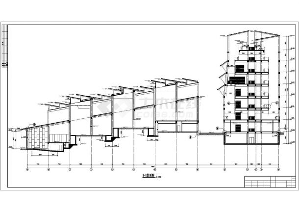 某博物馆CAD建筑设计施工图设计剖面-图二