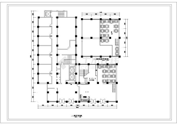 某酒店装修方案设计CAD图纸-图二