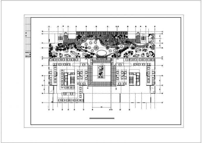 某商务会所办公楼室内景观方案设计cad图(含平面图)_图1