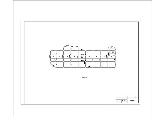 8层综合办公楼建筑面积8400㎡CAD图（含计算书，建筑、结构图，施组）_图1