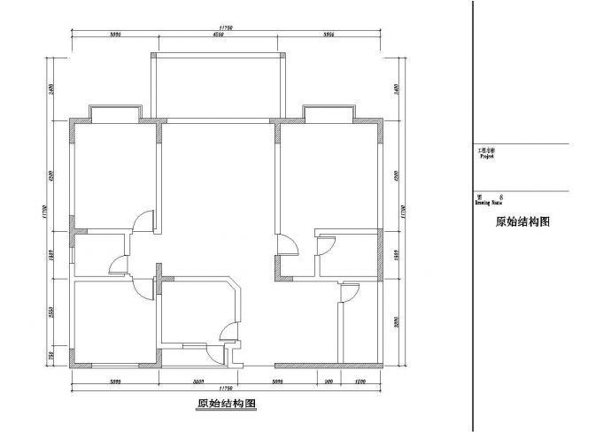 家居装修工程室内设计cad施工图_图1