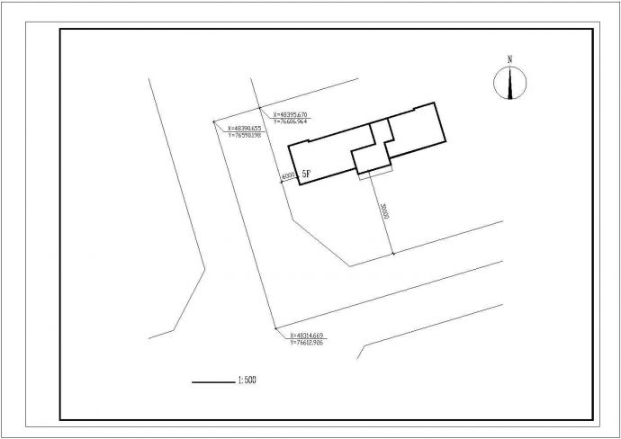 某6层办公楼建筑施工CAD图纸设计（长55.7米 宽16.95米 ）_图1