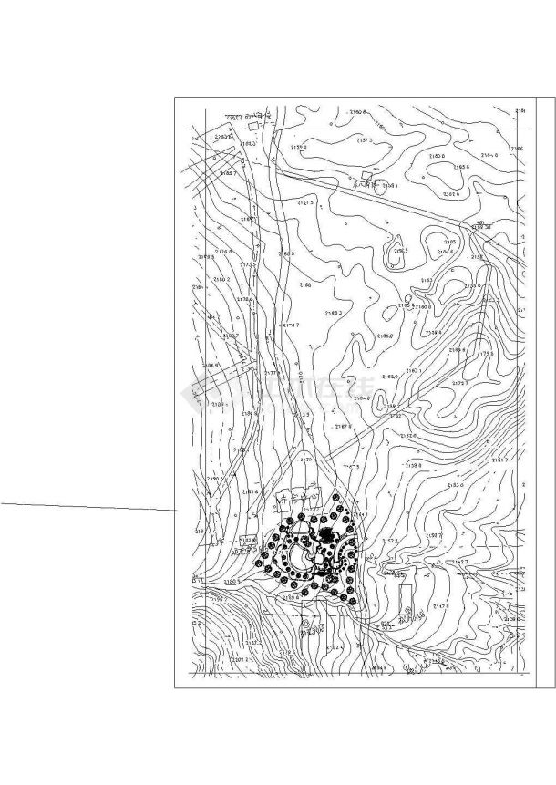 某西岭雪山CAD景观设计图纸-图一