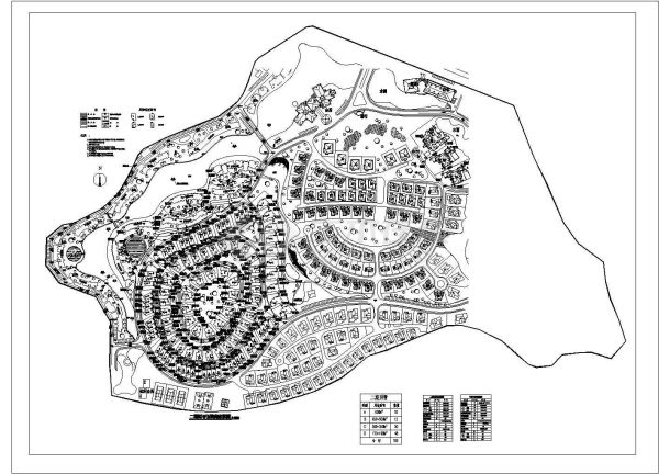 某碧水天源二期CAD建筑设计总平面图-图一