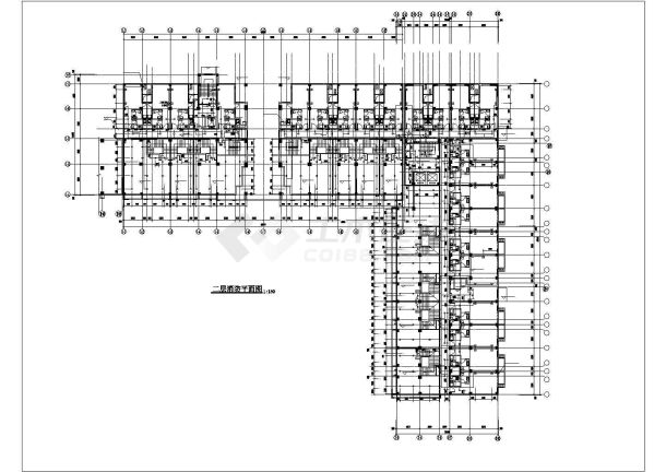 徐州市金桥花园小区12层框架结构住宅楼给排水设计CAD图纸-图二