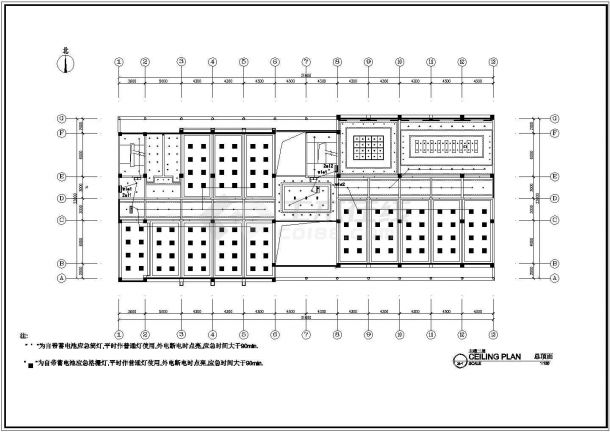 某地区高层办公楼建筑电气施工设计CAD方案-图一