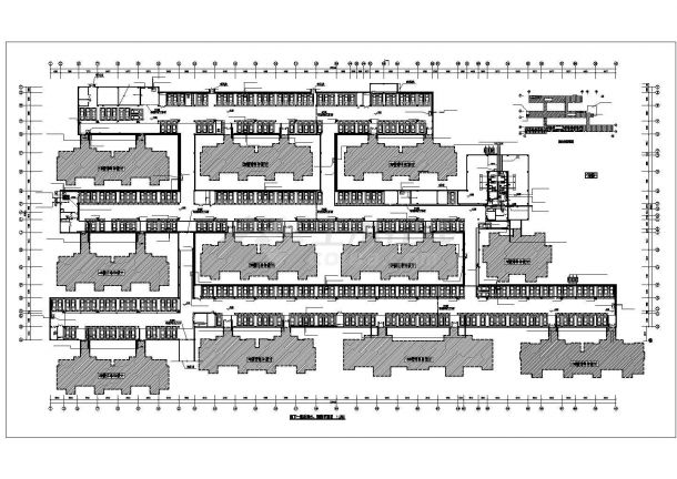 南昌市某商业大楼2500平米地下停车库给排水消防+喷淋设计CAD图纸-图二