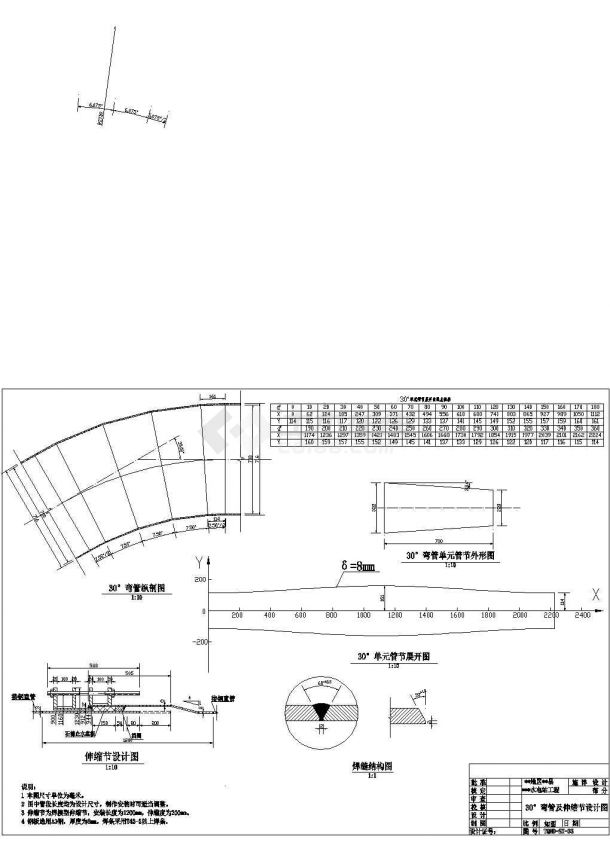 县水电站工程压力钢管施详设计图纸-图二