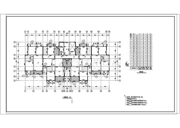 广东某18层住宅结构CAD图纸设计-图二