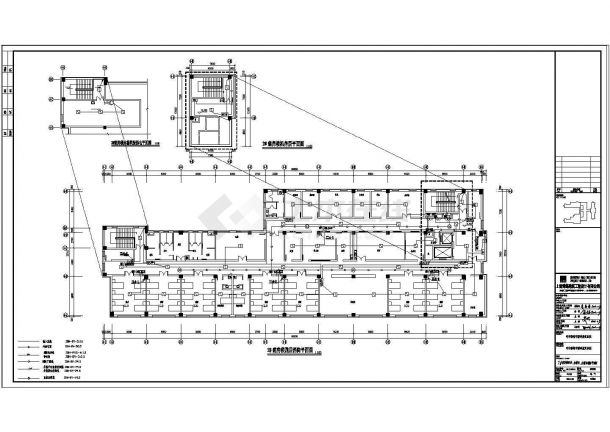 电施82-2#病房楼四层、水箱间、水箱间消防平面图-图一