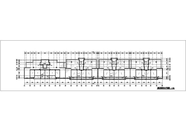 杭州某小区6400平米6+1层框架结构组合式住宅楼给排水设计CAD图纸-图一