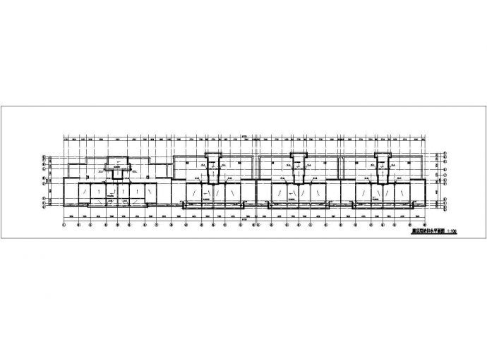 杭州某小区6400平米6+1层框架结构组合式住宅楼给排水设计CAD图纸_图1