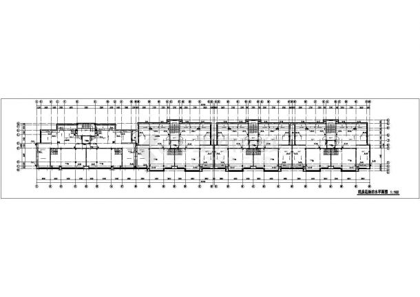 杭州某小区6400平米6+1层框架结构组合式住宅楼给排水设计CAD图纸-图二