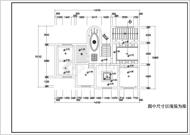 精品别墅装饰设计cad施工图纸-图一