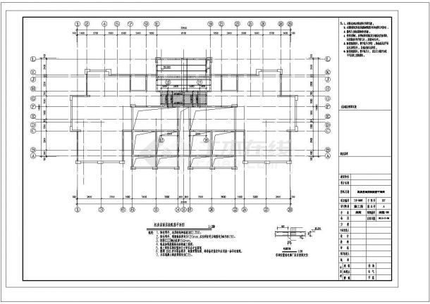 [南京]26层剪力墙高层住宅结构施工图（含建施、桩筏基础已修改）-图一