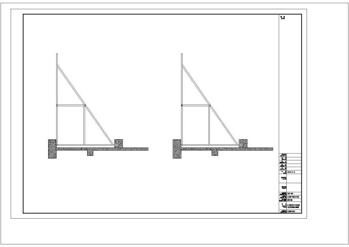 某商务办公楼楼顶发光字工程CAD建筑设计施工图_图1