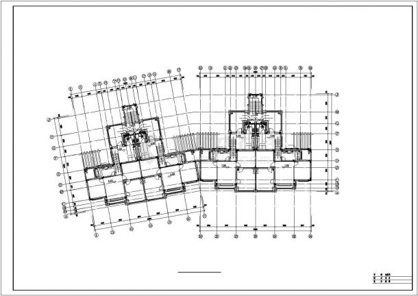四层砖混结构民居住宅楼给排水平面设计CAD图纸（四套方案）-图二