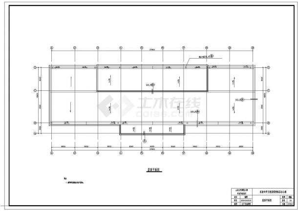 某框架结构11层办公楼毕业设计cad详细建筑施工图（含设计说明，含计算书）-图一