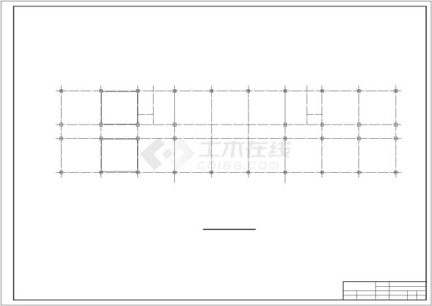 某5层框架结构办公楼毕业设计cad详细建施图纸(含设计说明，含结构设计，含计算书、外文翻译)-图一