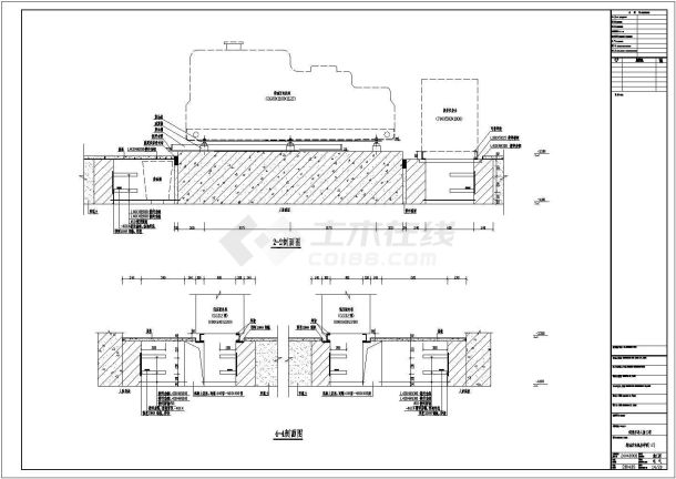 保集半岛人防工程柴油发电机房设计cad施工详图（含设计说明）-图一