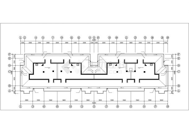 珠海市某小区五层框混结构住宅楼给排水设计CAD图纸（含夹层）-图一