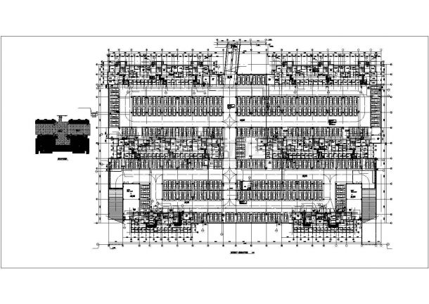 沈阳市某大型商场1800平米地下停车库给排水消防系统设计CAD图纸-图二