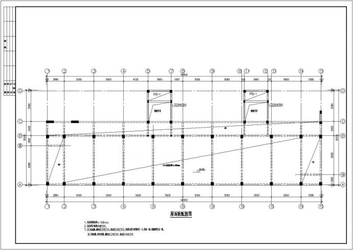 某框架结构多层教学楼设计cad全套结构施工图（含设计说明，含建筑设计）_图1