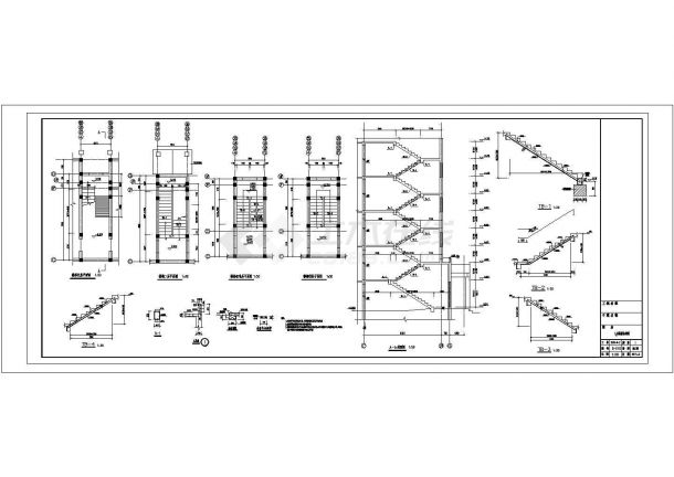[河北]六层砖混结构住宅结构CAD施工图-图一