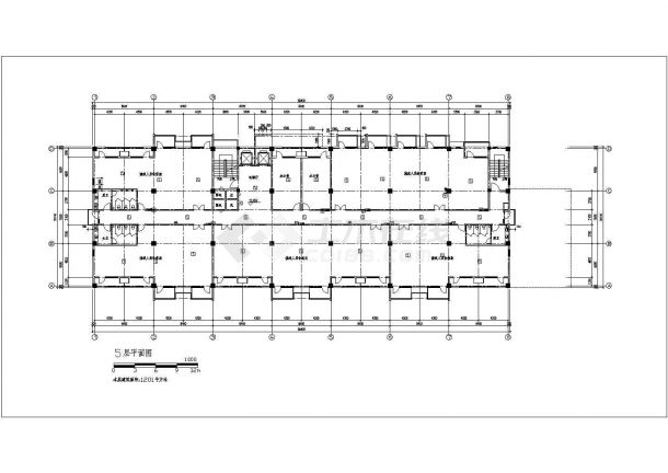 [上海]-宝山区庙行镇-5层现代风格应急办公中心建筑结构施工图（含效果图）-图一