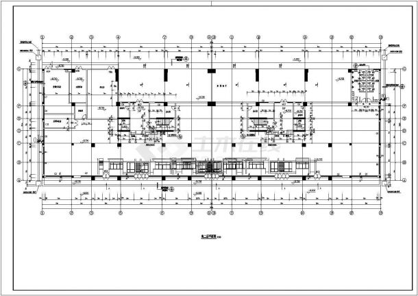 小高层14层住宅楼加底商建筑设计cad施工图纸(含各层平面图)-图一