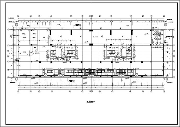 小高层14层住宅楼加底商建筑设计cad施工图纸(含各层平面图)_图1