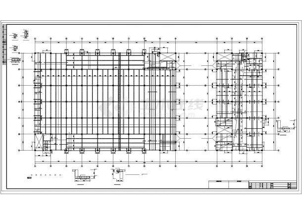厂房-框架结构CAD图纸-图一